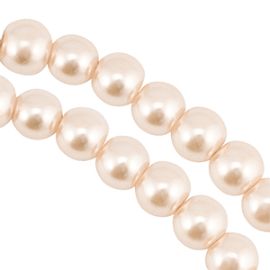 Perlas de cristal 6mm Beige claro