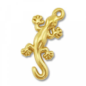 Colgantes Acero Inox lagarto Dorado