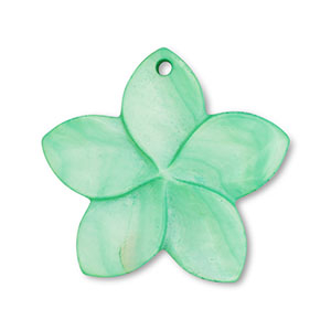 Colgante conchas flor Verde
