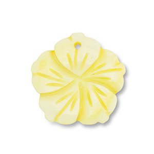Colgante conchas flor Amarillo
