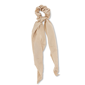 Coleteros para pelo con lazo Marr&oacute;n beige