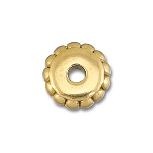 Abalorios Acero Inox separador 7mm Dorado