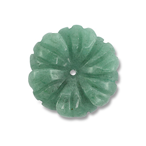 Piedras Naturales abalorios Aventurina Cuarzo flor Verde jada