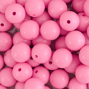 DQ Abalorios acr&iacute;licos 18 mm Rosa