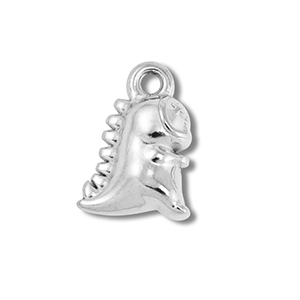 Colgantes Acero Inox dinosaurio Plateado