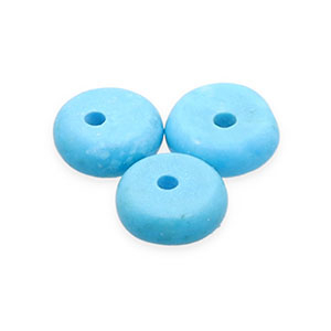 Piedras Naturales abalorios Magnesita rondeles Azul