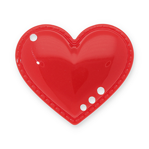Colgantes llamativos coraz&oacute;n Rojo