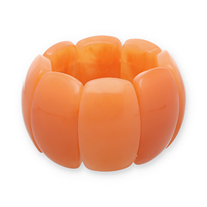 Pulseras de resina Naranja flama