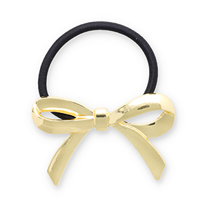 Accesorios para el pelo Coleteros para pelo con met&aacute;lico lazo Dorado-negro