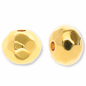Abalorios met&aacute;licos DQ faceteada Dorado (sin n&iacute;quel)