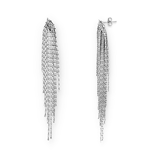Pendientes Acero Inox Plateado