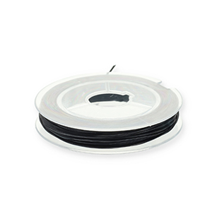 Hilo para enfilado el&aacute;stico 0.8mm Negro