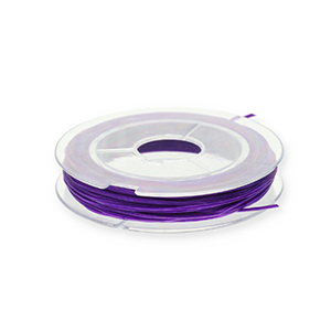 Hilo para enfilado el&aacute;stico 0.8mm P&uacute;rpura