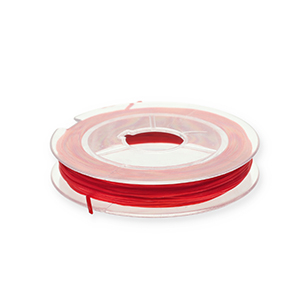Hilo para enfilado el&aacute;stico 0.8mm Rojo
