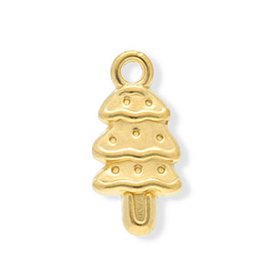 Colgantes Acero Inox &aacute;rbol navide&ntilde;o Dorado