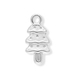 Colgantes Acero Inox &aacute;rbol navide&ntilde;o Plateado