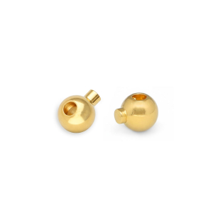 Fornituras met&aacute;licos DQ Eco-brass&reg; chafas redondos Dorado (sin n&iacute;quel)