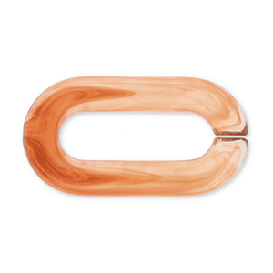 Cadena acr&iacute;lica de 20 mm con eslabones sueltos Naranja