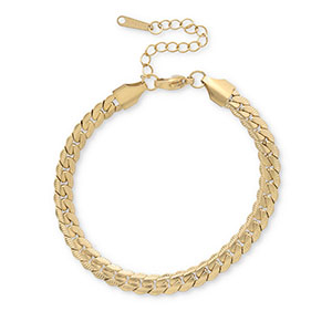 Pulseras Acero Inox serpiente Dorado