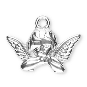 Colgantes Acero Inox &aacute;ngel Plateado
