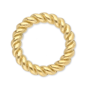 Fornituras acero inox anillo cerrado 8mm Dorado