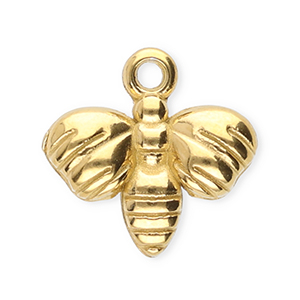 Colgantes Acero Inox abeja Dorado
