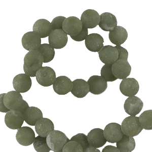 Piedras naturales Serpentina 6mm mate Verde oliva