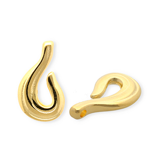 Colgantes met&aacute;licos DQ&reg; anzuelo Dorado (sin n&iacute;quel)