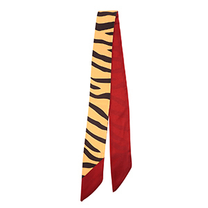 Bandana Pa&ntilde;uelo con estampado cebra Camel-marr&oacute;n oscuro-rojo &oacute;xido