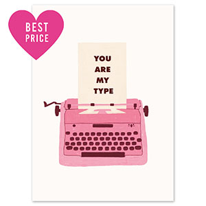 BY31&reg; Tarjetas para joyer&iacute;a "You are my type" Blanco-rosa oscuro-marr&oacute;n oscuro-beige