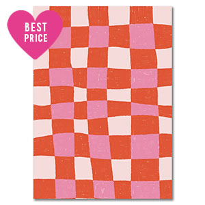 BY31&reg; Tarjetas para joyer&iacute;a cubitos Rojo-rosa claro-blanco