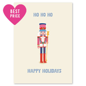 Tarjetas para joyer&iacute;a "HO HO HO" Blancuzco-rojo-azul
