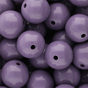 DQ Abalorios acr&iacute;licos 20 mm brillante Purple haze 18-3718 TCX