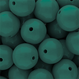 DQ Abalorios acr&iacute;licos 16 mm brillante Mediterranea green 19-4517 TCX