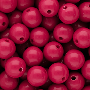 DQ Abalorios acr&iacute;licos 14 mm brillante Fuchsia 17-2031 TCX