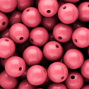 DQ Abalorios acr&iacute;licos 14 mm brillante Pink lemonade 16-1735 TCX