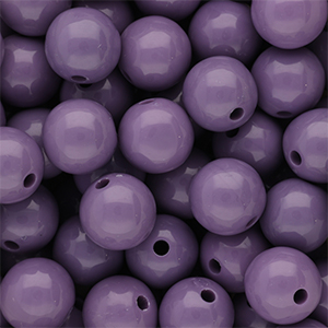 DQ Abalorios acr&iacute;licos 12 mm brillante Purple haze 18-3718 TCX