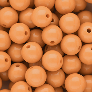 DQ Abalorios acr&iacute;licos 12 mm brillante Chamois orange 15-1145 TCX