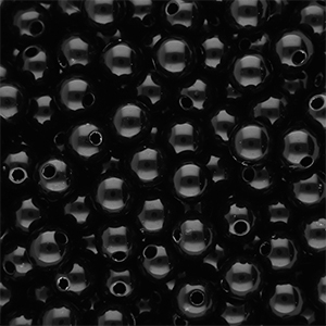 DQ Abalorios acr&iacute;licos 8 mm brillante Black
