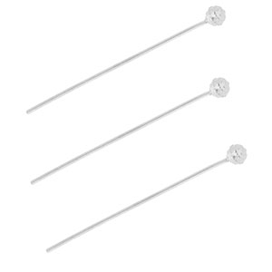 BY31&reg; Fornituras Acero inox bast&oacute;n con cabeza bola 35mm Plateado