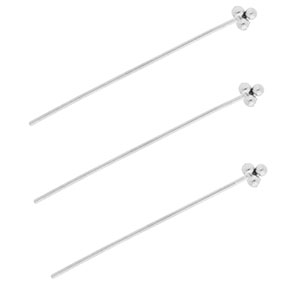 BY31&reg; Fornituras Acero inox bast&oacute;n con cabeza bolas 35mm Plateado