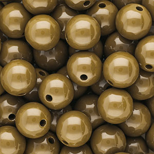 DQ Abalorios acr&iacute;licos 12 mm brillante Wood thrush brown 17-1129 TCX