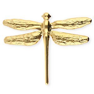 Broches llamativos in acero inox lib&eacute;lula Dorado