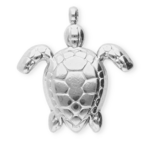 Colgantes Acero Inox tortuga Plateado