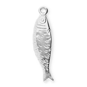 Colgantes Acero Inox pez Plateado