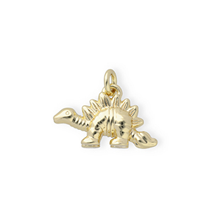 Metal TQ lat&oacute;n colgante dinosaurio Dorado