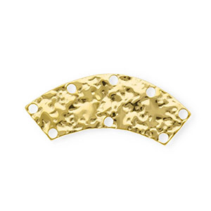 BY31&reg; Fornituras acero inox entrepieza arco con 8 anillas Dorado