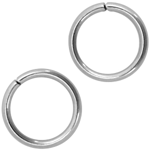 Fornituras Acero Inox anilla 6mm plata