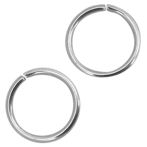Fornituras Acero Inox anilla 4mm plateado