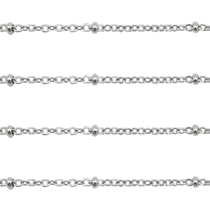 Fornituras Acero Inox jasseron 1.4mm plata